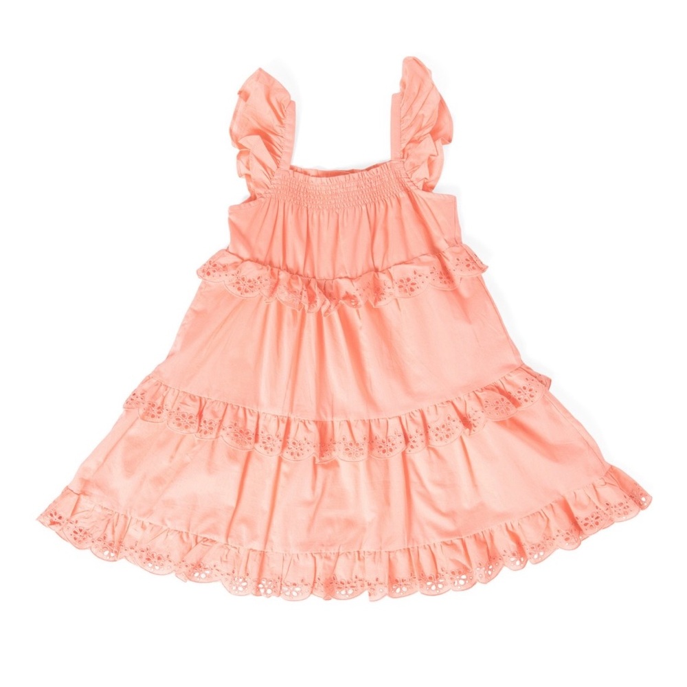 Janie and Jack Big Girl Eyelet Trim Dress
